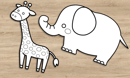 塗り絵・動物・お面の納品について