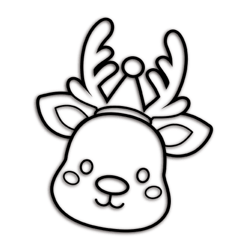 塗り絵・動物・お面の形状についてパターン2