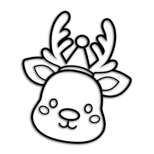 塗り絵・動物・お面の形状についてパターン2