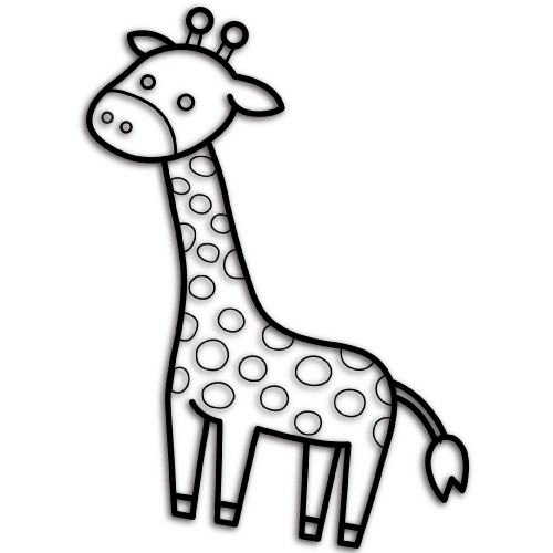 塗り絵・動物・お面の形状についてパターン3