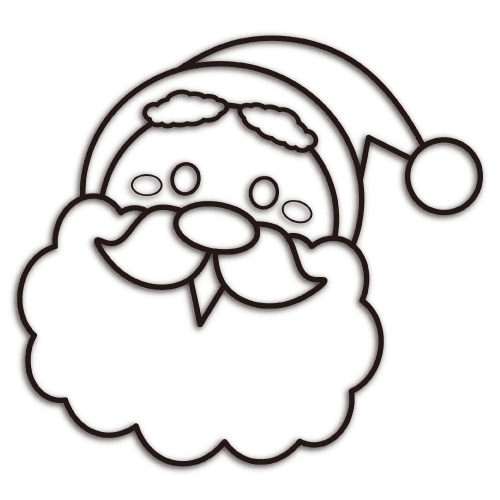 塗り絵・動物・お面の形状についてパターン4