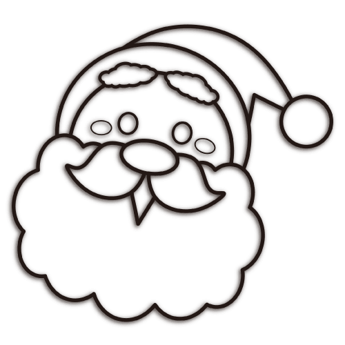 塗り絵・動物・お面の形状についてパターン4